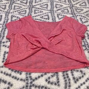 Pink crop top